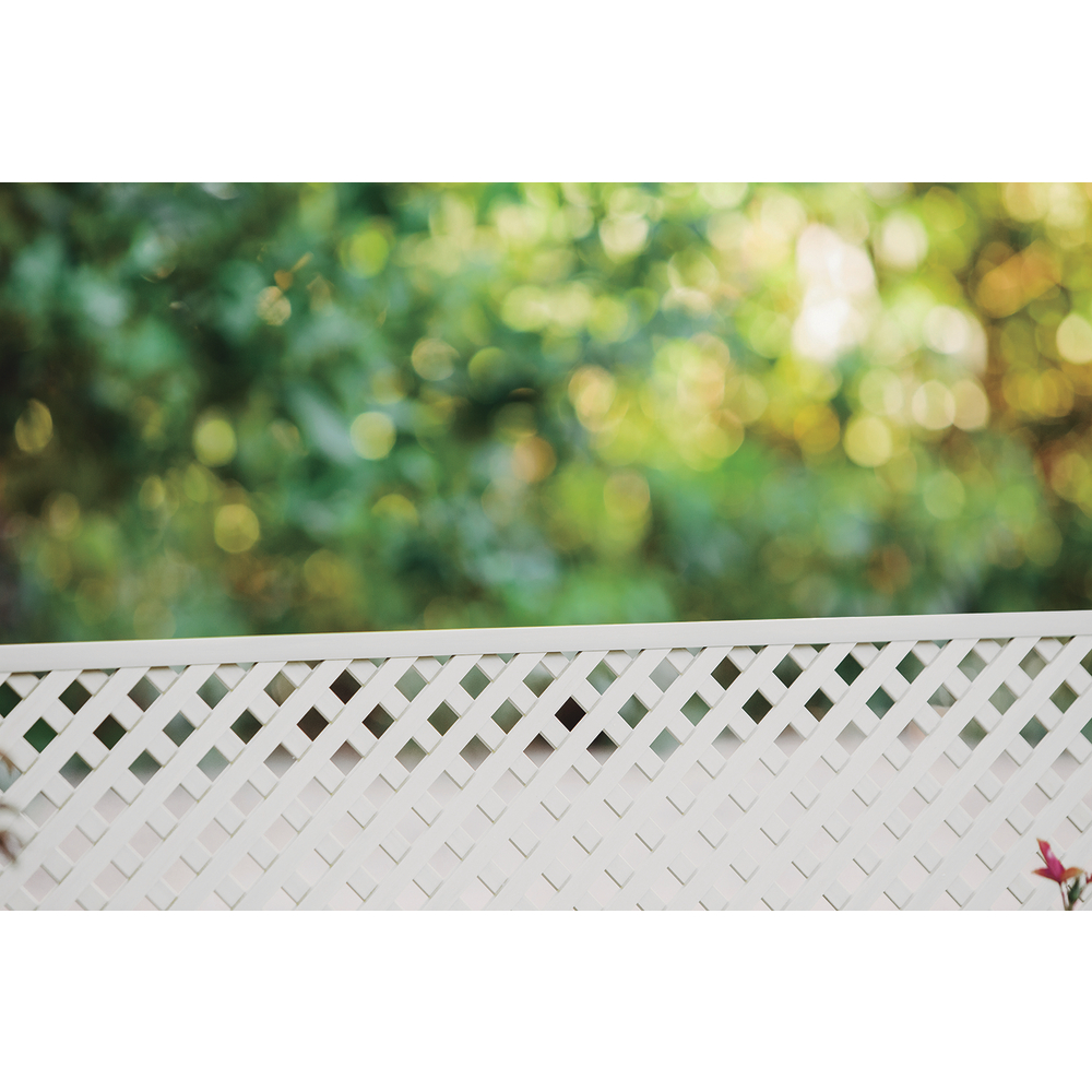 Treillis fixe (18mm) en PVC, blanc l.200 x H.100 cm Catral Truffaut