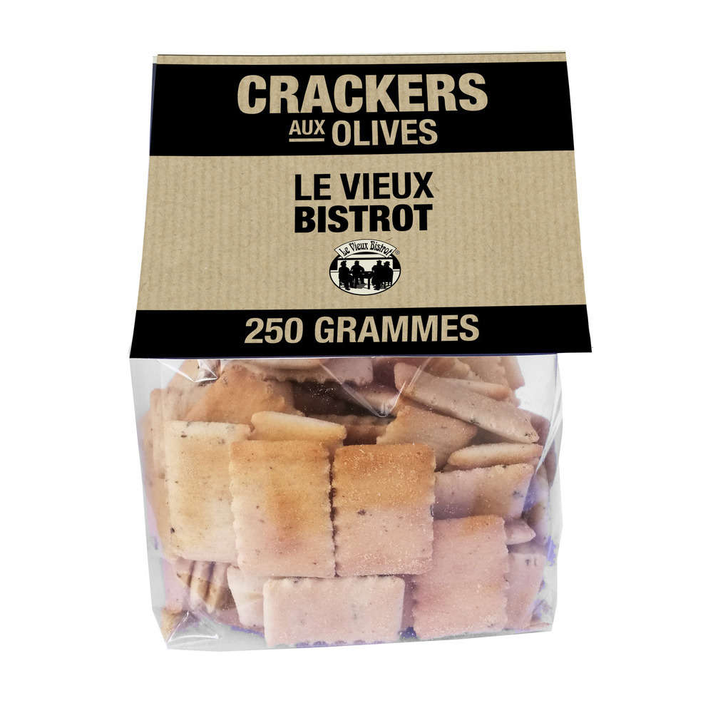 Crackers aux olives, 250g Le Vieux Bistrot Truffaut