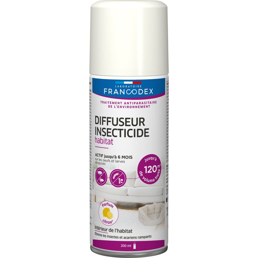 Insecticide Diffuseur Automatique Vétoform 250ml - Élimine Puces, Tiques, Punaises De Lit (60m²)