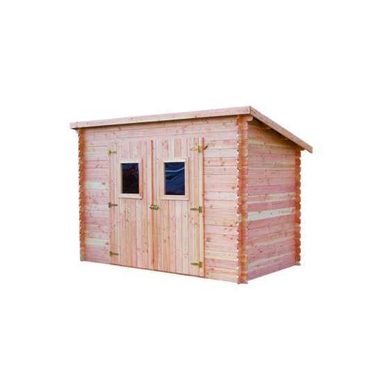 Abri de jardin en bois 2 portes - 4,06 m² Habrita | Truffaut