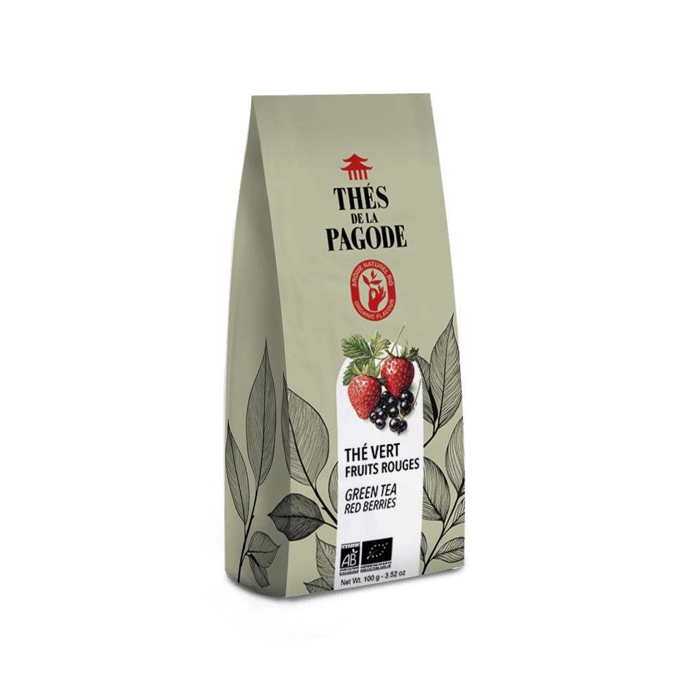 Thé vert fruits rouges bio 100g Thés de la Pagode | Truffaut