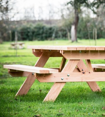 choisir table de jardin en bois avec banc