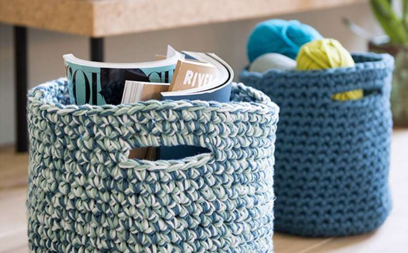 DIY paniers crochet