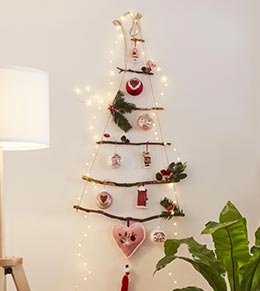 DIY : réaliser un sapin mural pour Noël