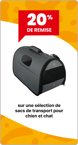 20% sur une sélection de sacs de transport pour chien et chat