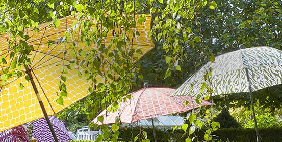 Parasols et voiles d'ombrage