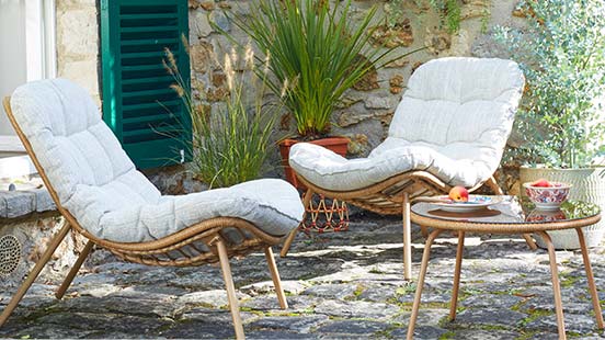 Salon de jardin en bois