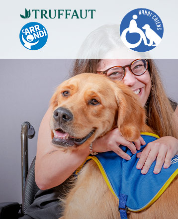 L’arrondi en caisse avec Handi'chiens