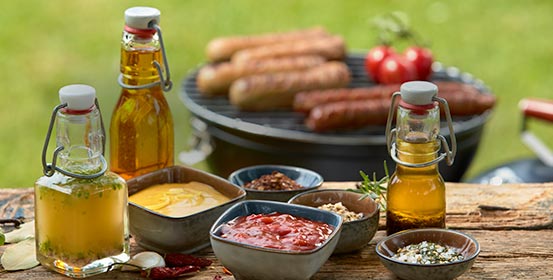 Condiments pour le barbecue