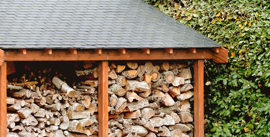Abris à bûches