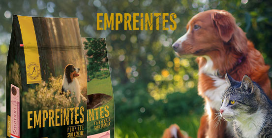 Empreintes : Alimentation chiens et chats